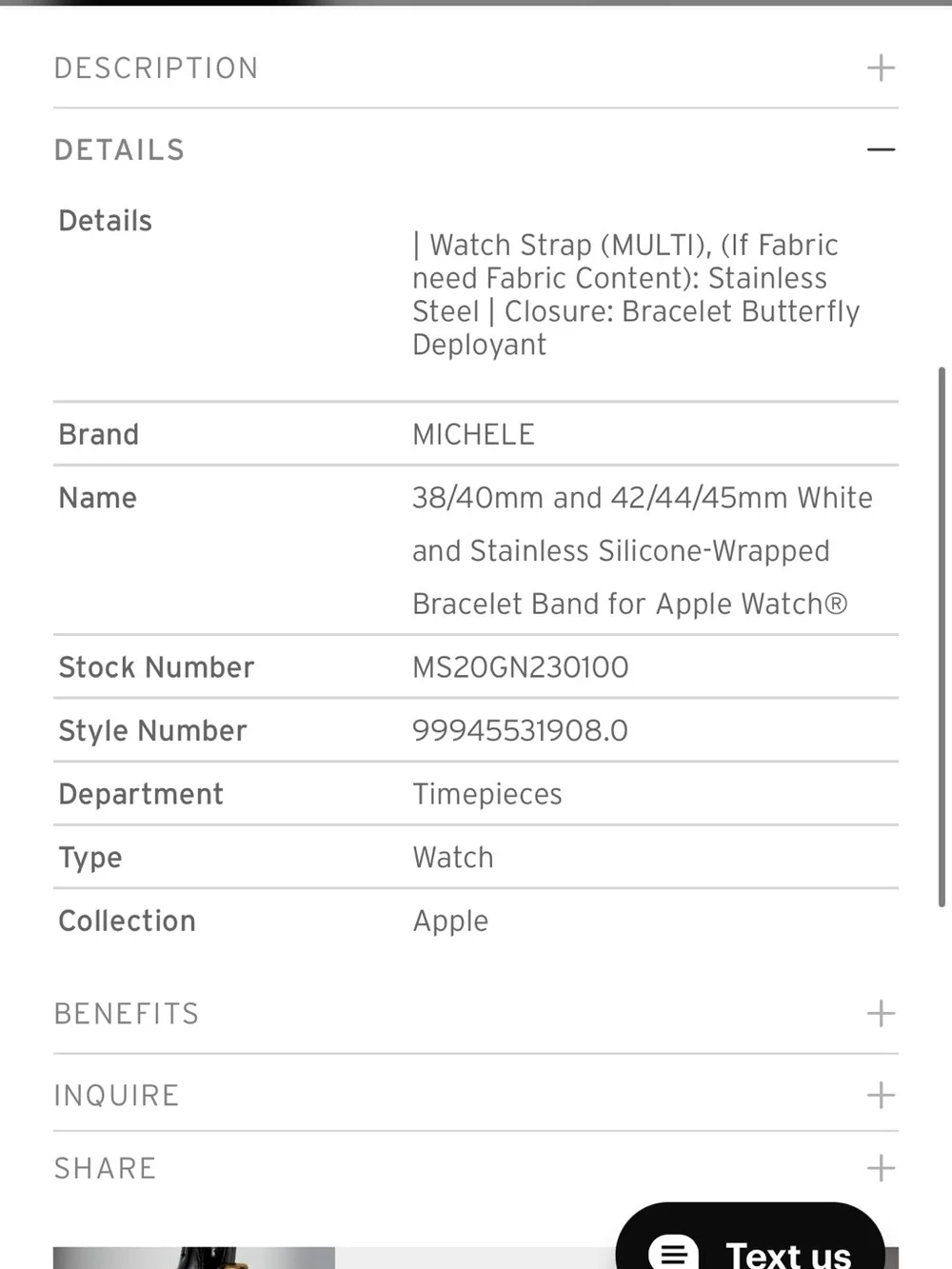 Michele Strap for Apple Watch
